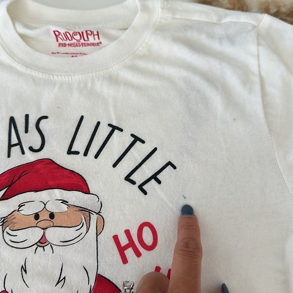 Kids Santa's Little Helper T-Shirt - cream - Picture 3 of 5